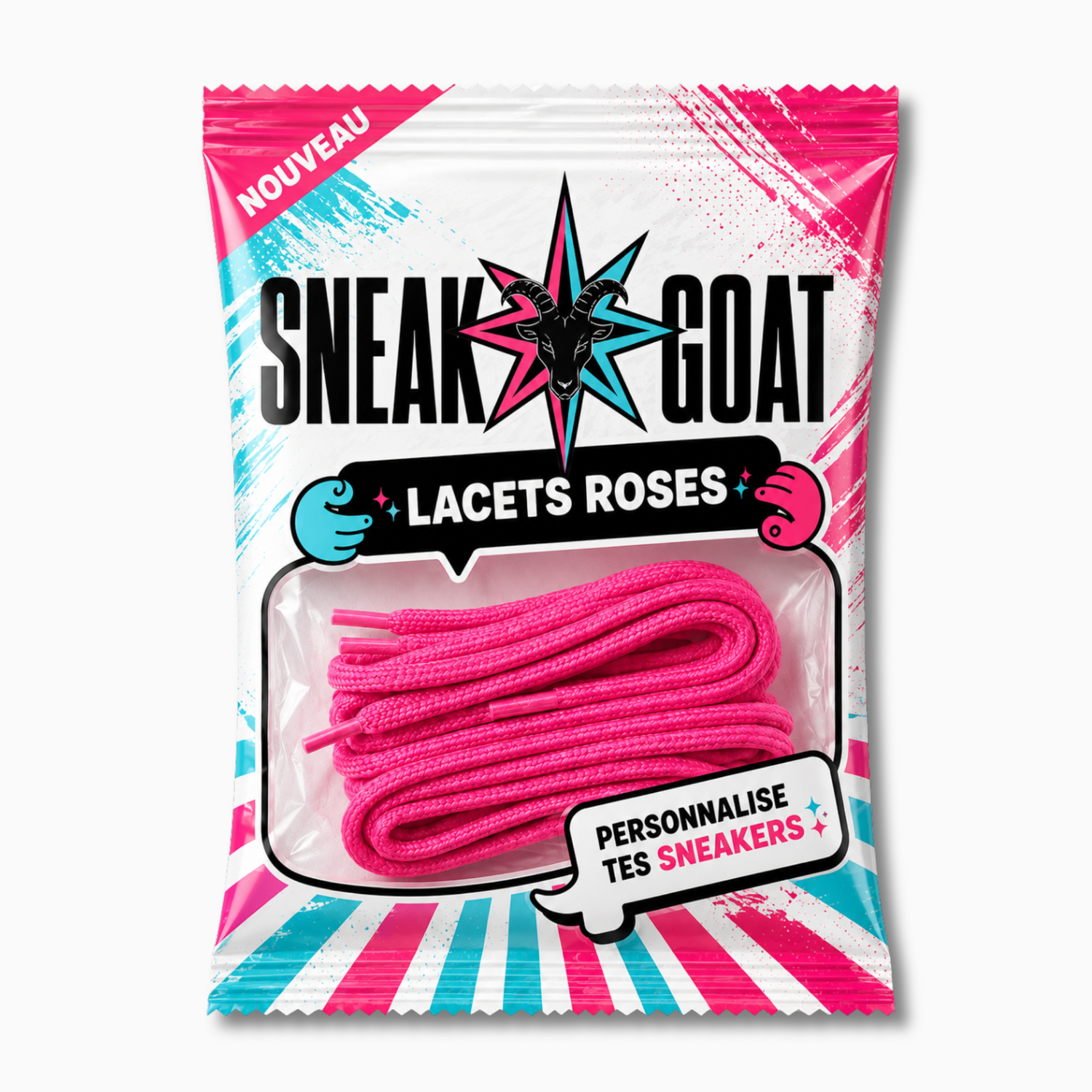 Lacets Rose